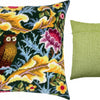 Needlepoint Pillow Kit "Owl, J. H. Dearle"