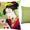 Needlepoint Pillow Kit "Naniwaya Okita"