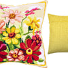 Needlepoint Pillow Kit "Zinnias"