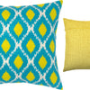 Needlepoint Pillow Kit "Turquoise and lemons"