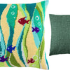 Needlepoint Pillow Kit "Fish in Seaweed"