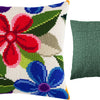 Cross Stitch Pillow Kit "Fantasy Flowers"
