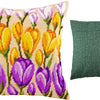 Needlepoint Pillow Kit "Crocuses"