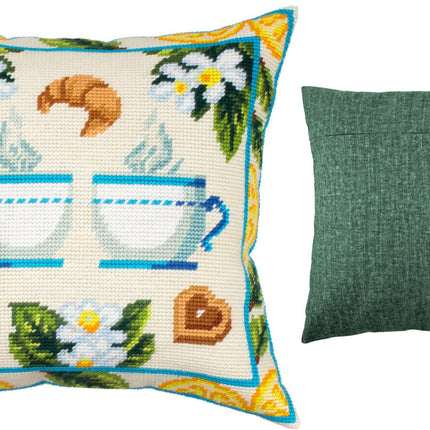 Needlepoint Pillow Kit "Lemon Tea"