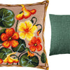 Needlepoint Pillow Kit "Nasturtium"