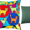 Needlepoint Pillow Kit "Kaleidoscope of Cats"