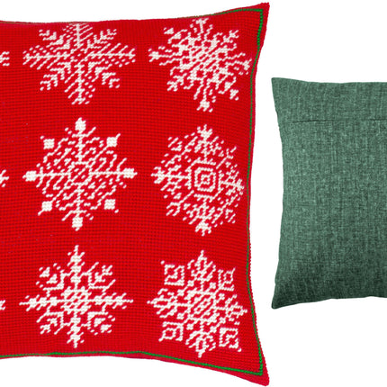 Needlepoint Pillow Kit "snowflakes"