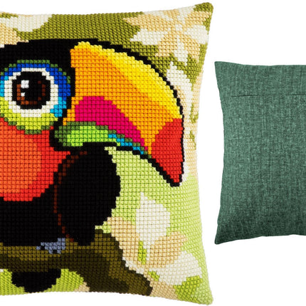 Cross Stitch Pillow Kit "Toucan"
