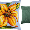 Cross Stitch Pillow Kit "Yellow Lily"