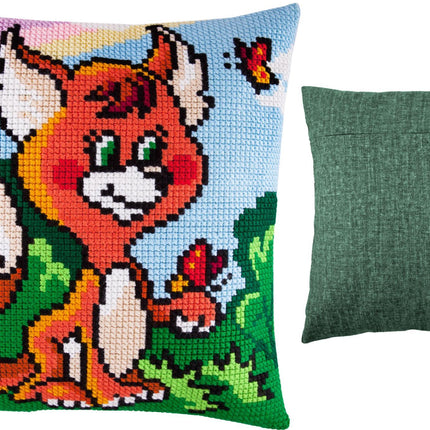 Cross Stitch Pillow Kit "Little Fox"
