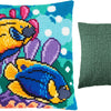 Cross Stitch Pillow Kit "Tropical Fish"
