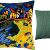 Needlepoint Pillow Kit "Houses on a Hill"