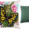 Needlepoint Pillow Kit "Swallowtail on Field Bindweed"