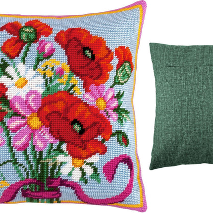 Needlepoint Pillow Kit "Bouquet"