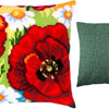 Cross Stitch Pillow Kit "Poppies with daisies"