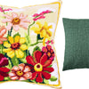 Needlepoint Pillow Kit "Zinnias"