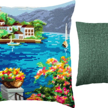 Needlepoint Pillow Kit "Corfu"