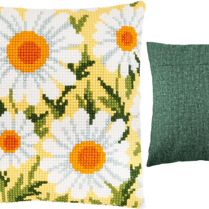 Cross Stitch Pillow Kit "Daisies"