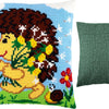 Cross Stitch Pillow Kit "Hedgehog with Dandelions"