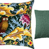 Needlepoint Pillow Kit "Owl, J. H. Dearle"