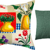 Needlepoint Pillow Kit "Vases and Flowers"