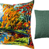 Needlepoint Pillow Kit "The Park in Fall"