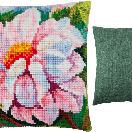 Cross Stitch Pillow Kit "Dahlia"
