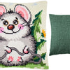 Cross Stitch Pillow Kit "Funny Mouse"