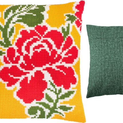 Cross Stitch Pillow Kit "Field of Roses"