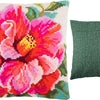 Cross Stitch Pillow Kit "Hibiscus"