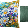 Needlepoint Pillow Kit "Meadow of Daisies"