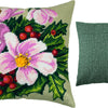 Needlepoint Pillow Kit "Christmas Flowers"