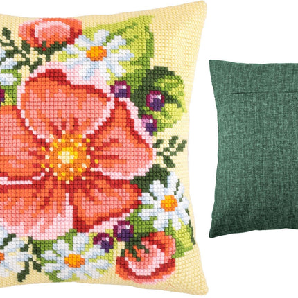 Cross Stitch Pillow Kit "Bouquet"
