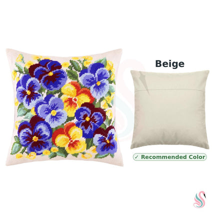 Needlepoint Pillow Kit "Spring Flowers"