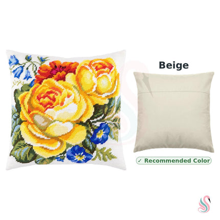 Needlepoint Pillow Kit "Lovely Roses"