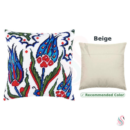 Needlepoint Pillow Kit "Turkish Tulips"