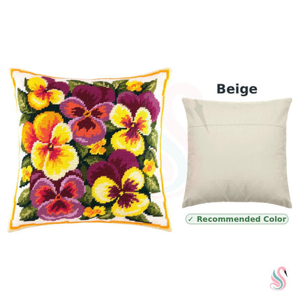 Needlepoint Pillow Kit "Violas"