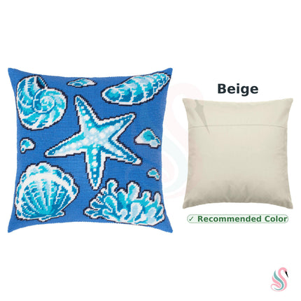 Needlepoint Pillow Kit "Treasures of the Sea"
