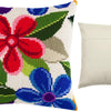 Cross Stitch Pillow Kit "Fantasy Flowers"