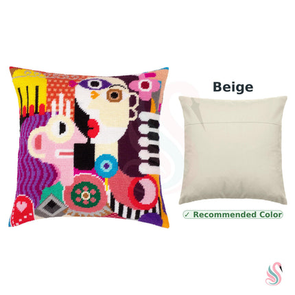 Needlepoint Pillow Kit "Radiant Women in Abstract"