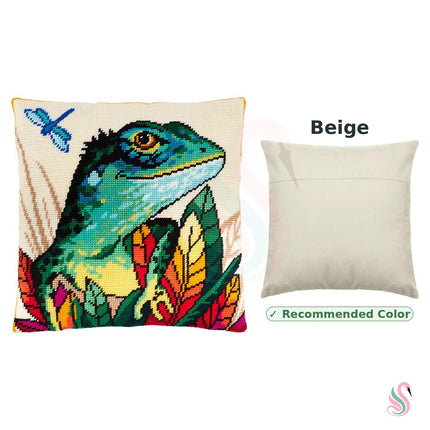 Needlepoint Pillow Kit "Lizard"