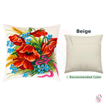 Needlepoint Pillow Kit "Flower arrangement"
