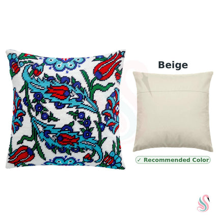 Needlepoint Pillow Kit "Turkish Flowers"