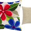 Cross Stitch Pillow Kit "Fantasy Flowers"