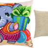 Cross Stitch Pillow Kit "Little Elephant"