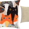 Cross Stitch Pillow Kit "Cat Choir"