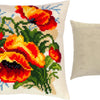 Cross Stitch Pillow Kit "Poppies, C. Klein"