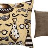 Needlepoint Pillow Kit "Ties and Mustaches"