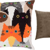Cross Stitch Pillow Kit "Cat Choir"