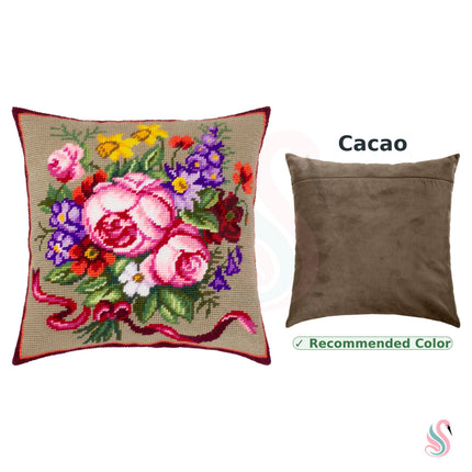 Needlepoint Pillow Kit "Classic Bouquet"